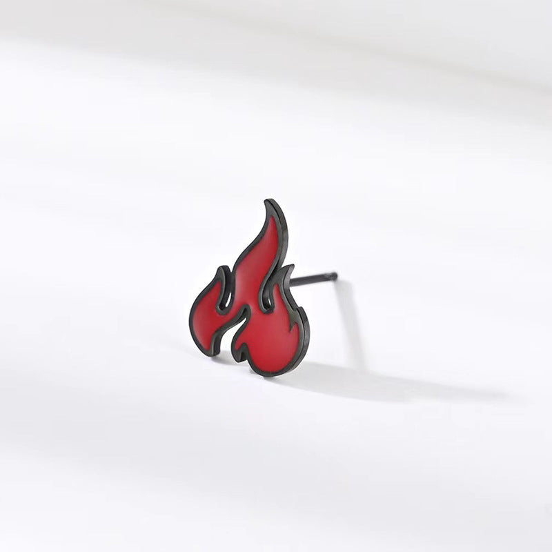 Wholesale Niche Design Flame Earrings Retro Simple Elegant Earrings