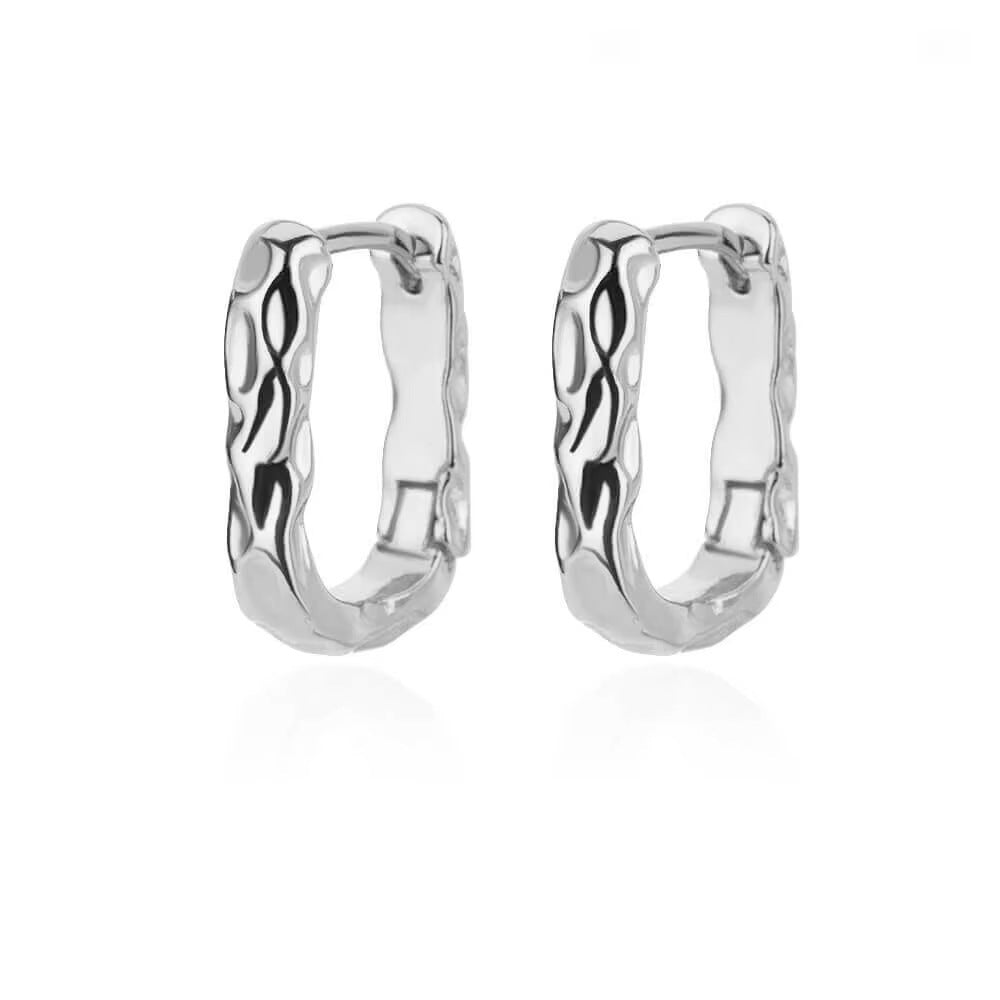 Wholesale Gold Geometric Solid Square Atmospheric Earrings