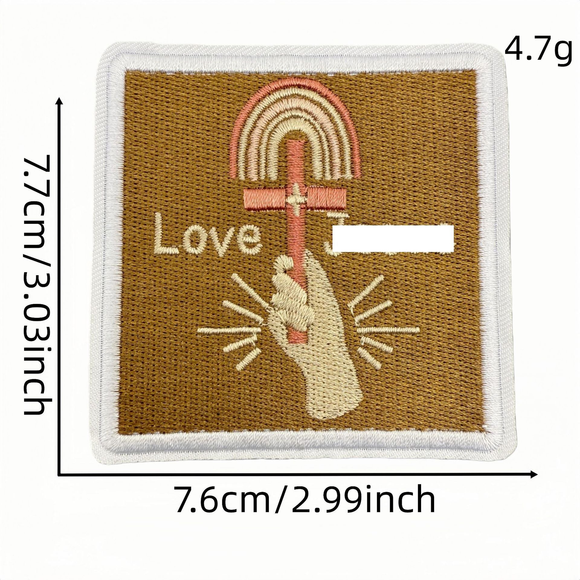 Wholesale Polyester Embroidered Patches Bohemian Cartoon English Iron On Badges For DIY Craft Supply