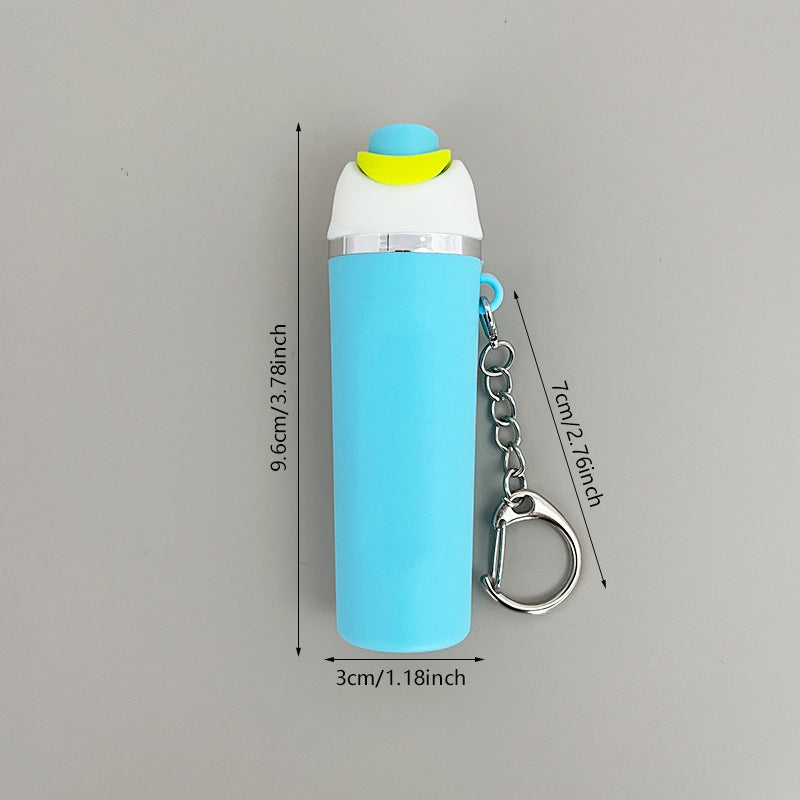 Wholesale 5pcs New Fruit Cup Keychain Backpack Pendant Lipstick