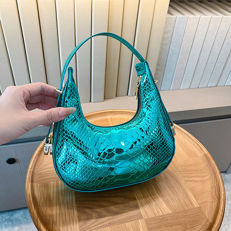 Wholesale PU Crocodile Pattern Single Shoulder Handbags