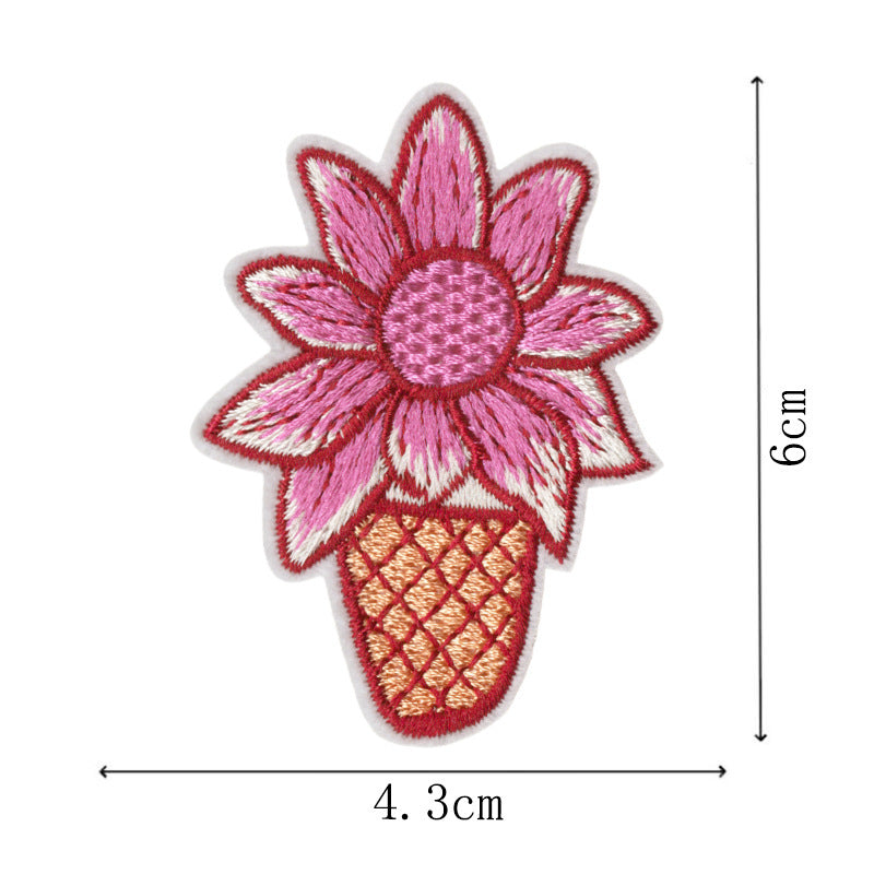 Wholesale Mother S Day Embroidered Patch Set DIY Iron On Applique For Towel And Clothing Decor 23 Pieces