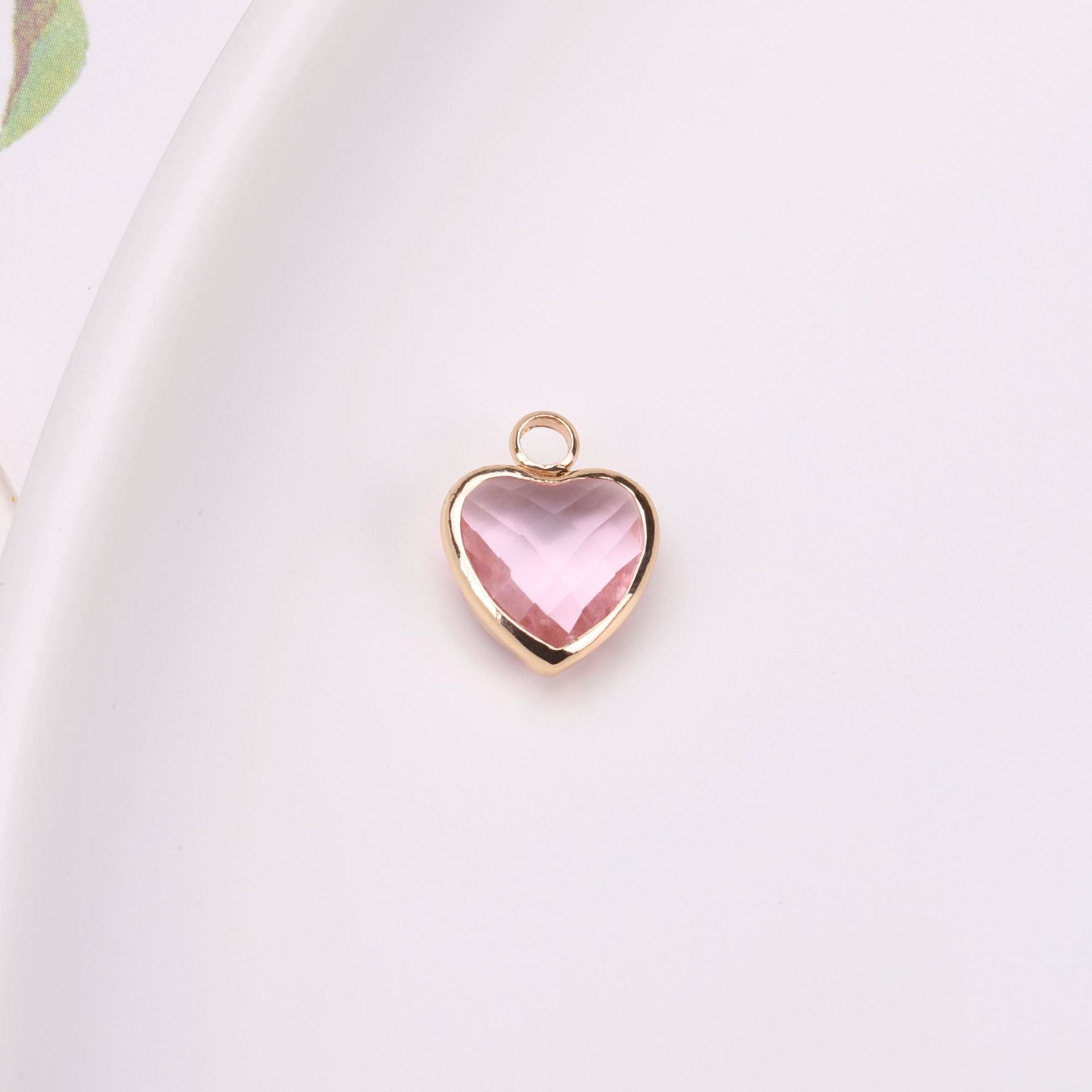 Wholesale Crystal Love Peach Heart Pendant