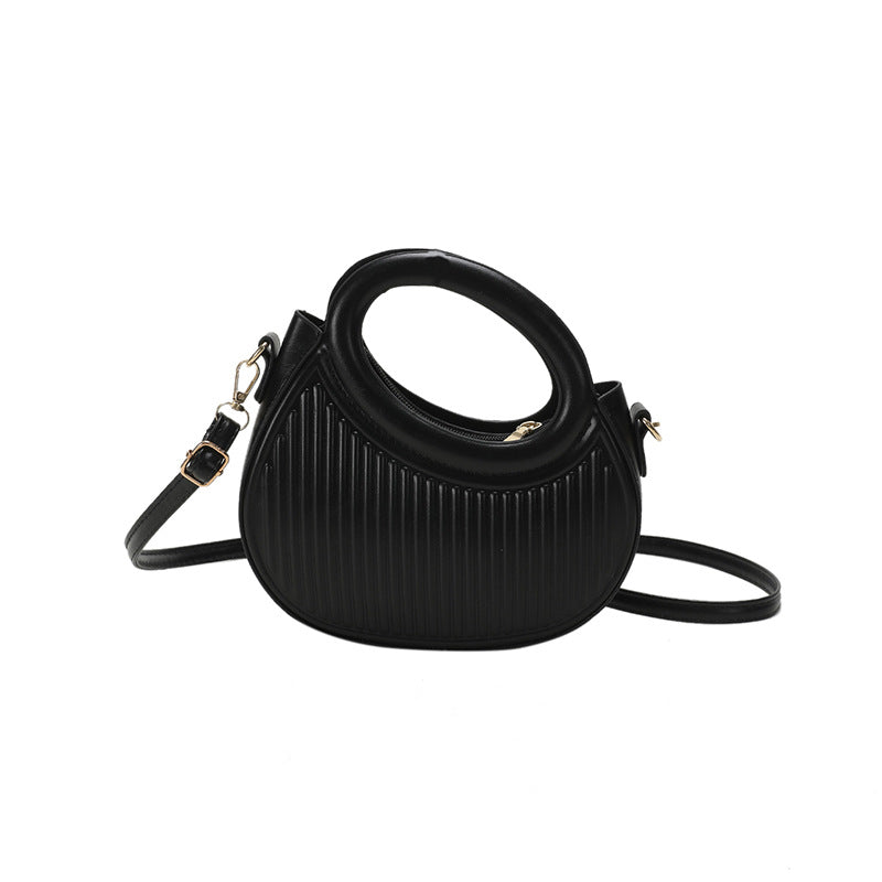 Wholesale Simple Texture PU Handbag Versatile One Shoulder Crossbody Bag