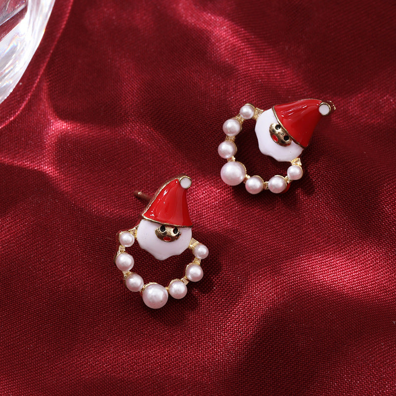 Wholesale Christmas snowflake candy bell reindeer earrings