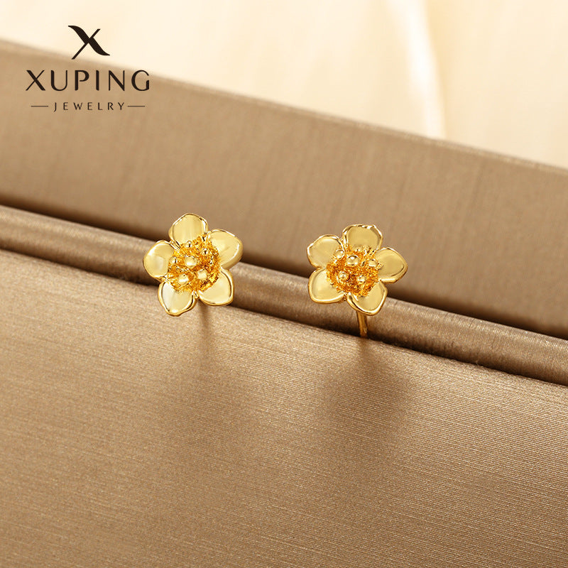 Wholesale Fairy Style Plants Flowers Vintage Simple Style Design Earstuds