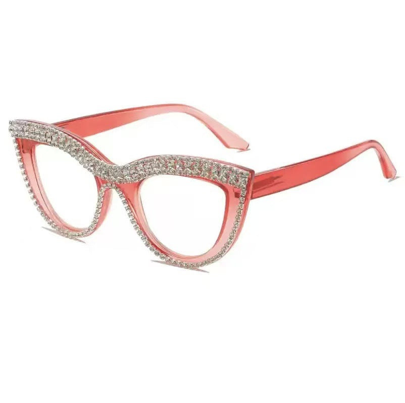 Wholesale Colorful Lens Cat Eye Diamond Sunglasses