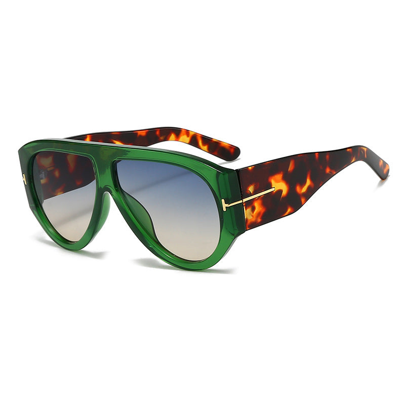 Wholesale Large-frame sunglasses  glasses retro UV-resistant sunglasses