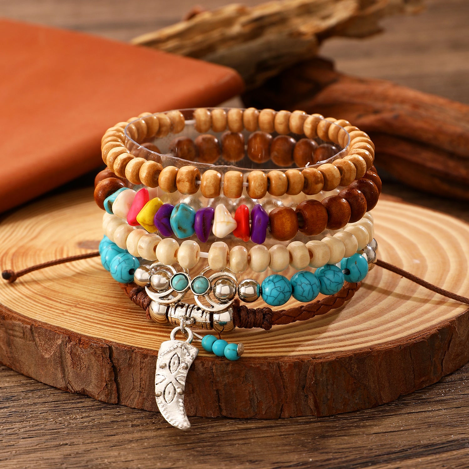Wholesale Bohemian style turquoise bracelet Layered Bracelet Set