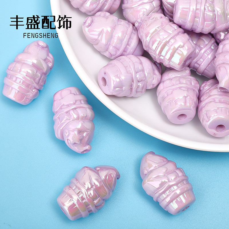 Cuentas de pastel de helado acrílico de 100 piezas al por mayor