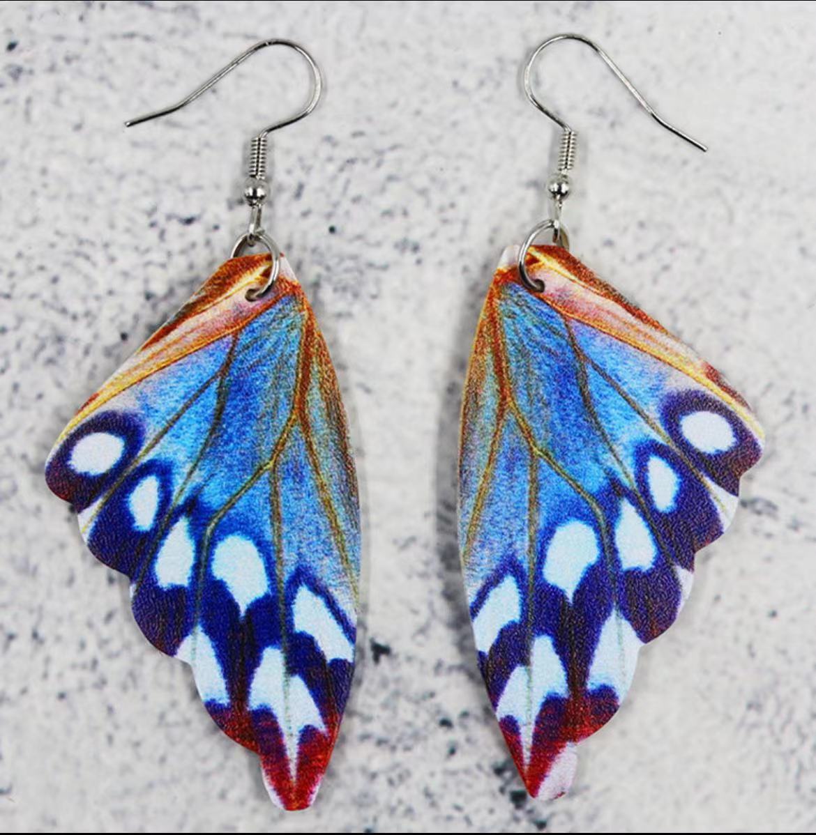 Wholesale Butterfly Wing Earrings,  Eco-Friendly Leather Earrings