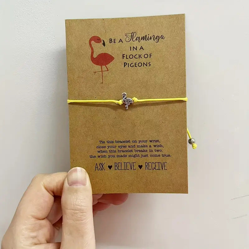 Wholesale Animal alloy pendant with adjustable hand woven bracelet