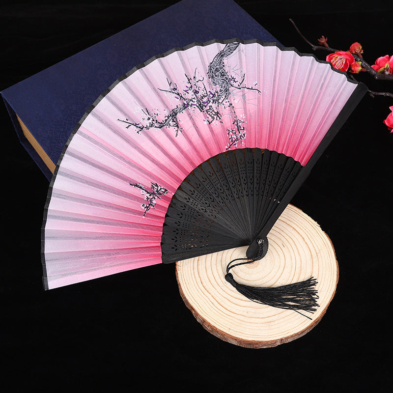 Wholesale Ancient Style Classical Cloth Folding Fan
