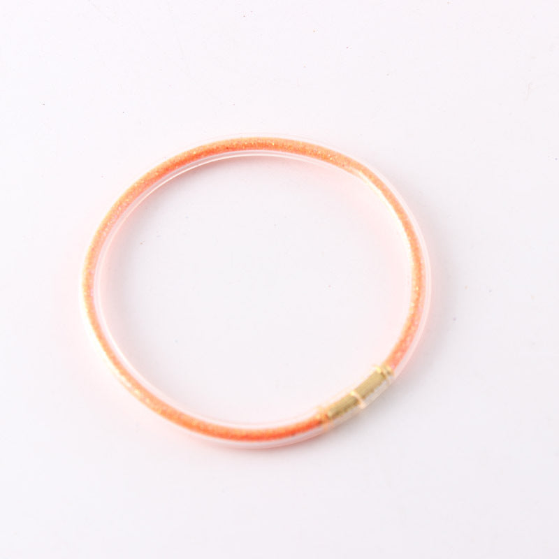Wholesale  Gold Dust Single-layer Silicone Bracelet