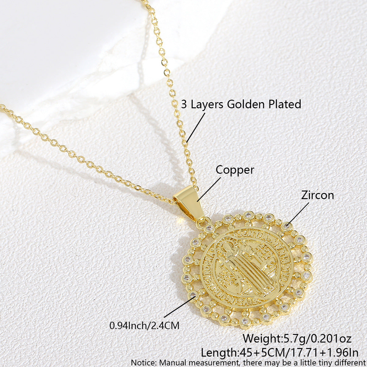 Wholesale Diamond encrusted round card character choker necklace