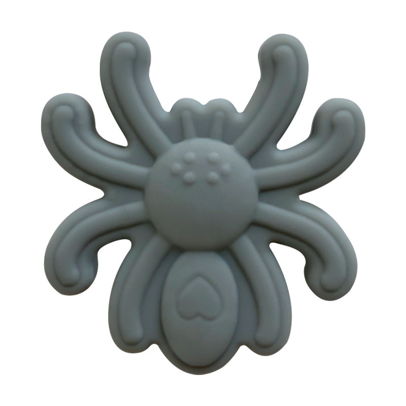 Wholesale10PCS  Silicone Solid Color Spider Beads