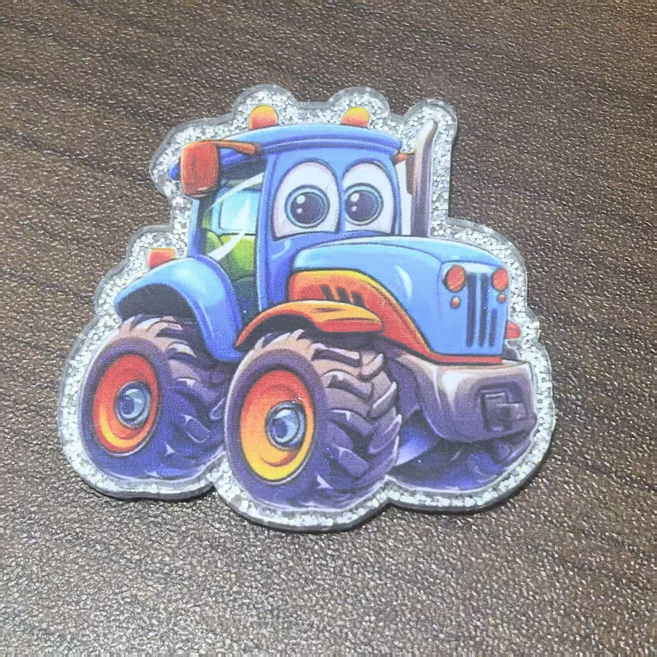 Wholesale 10pcs Glitter Acrylic Cartoon Car