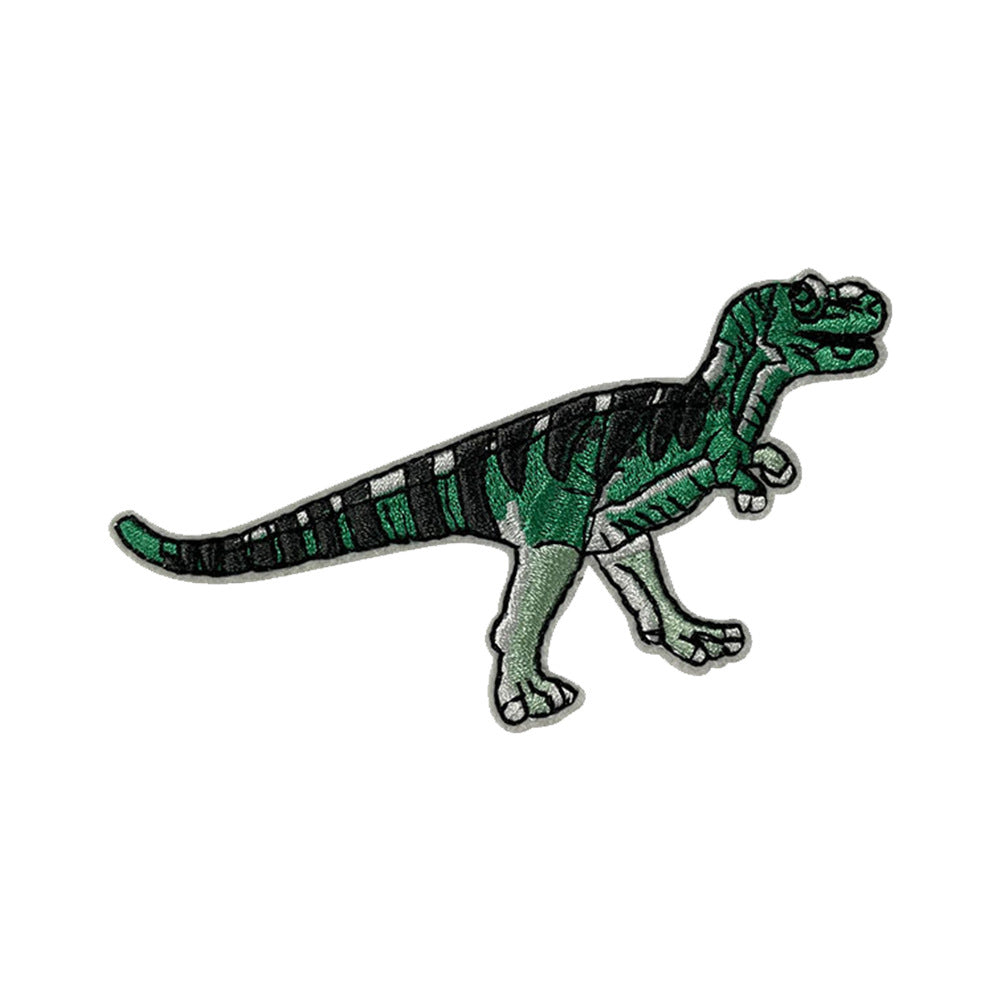 Wholesale Stylish Dinosaur Embroidered Patch With Hot Melt Glue For Kids Coats And Jeans
