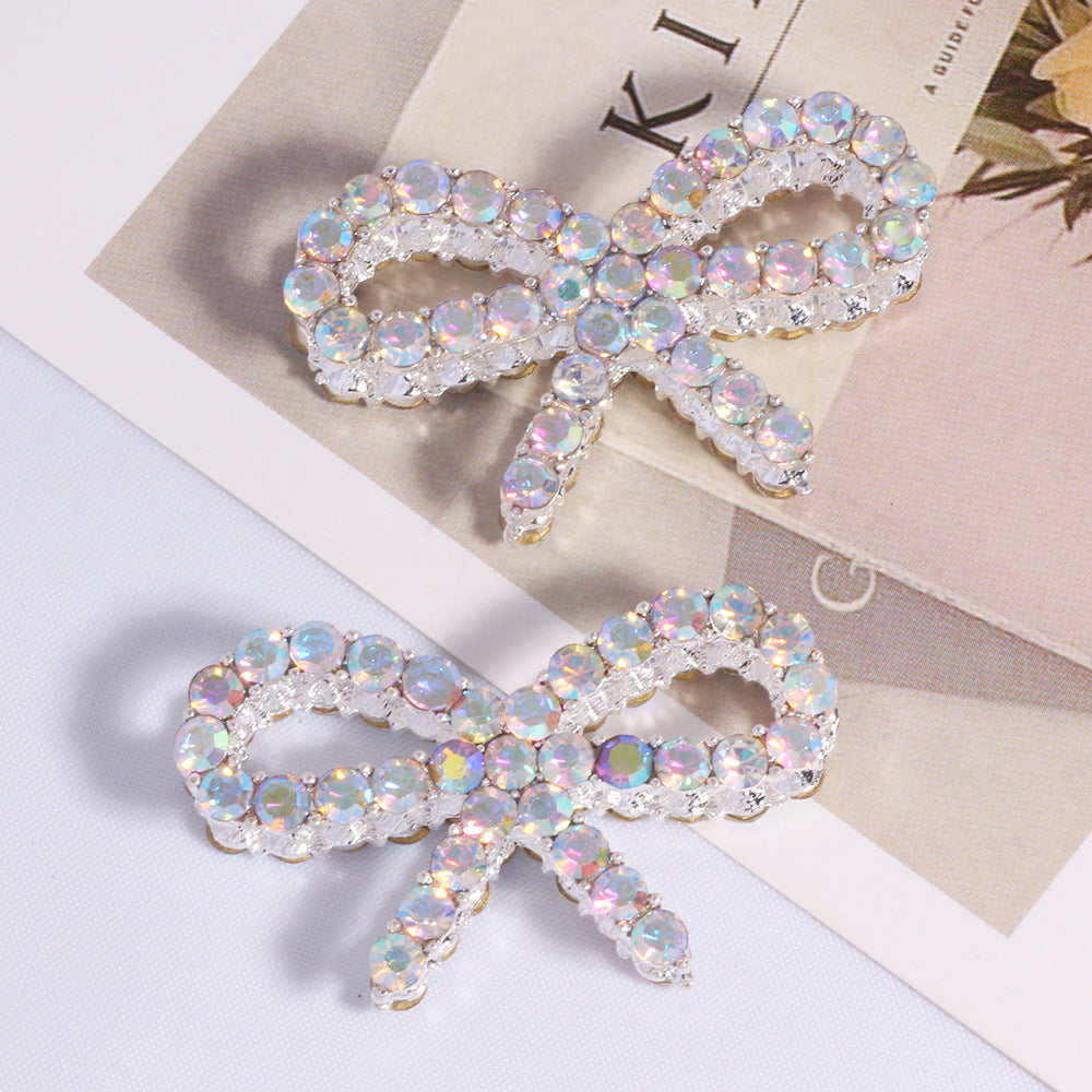 Wholesale Double-sided alloy hollow bow DIY accessories