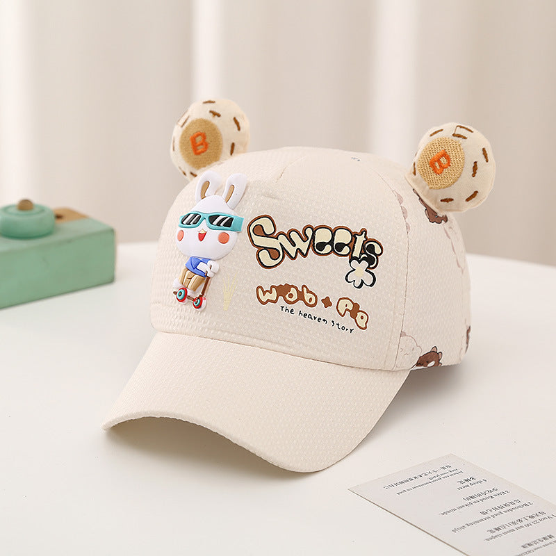 Wholesale Sweet Glasses Bunny Ears Sun Hat