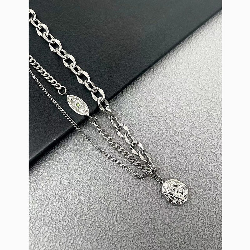 Wholesale Stainless Steel Double-layer Necklace