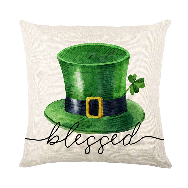 Wholesale of Green St. Patrick's Day Polyester Pillow Covers