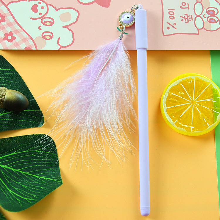 Wholesale Creative Tassel Drift Bottle Pendants, Neutral Pen, Erasable Plastic Signature Pen