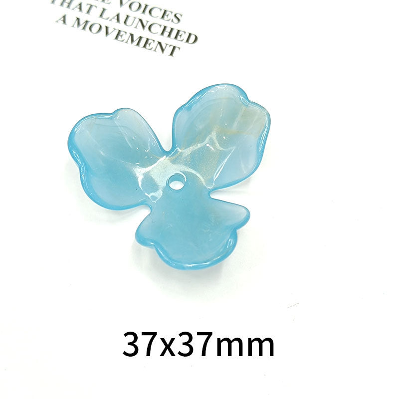 Wholesale 36mm 10pcs/pack Three Petal Acrylic Beads