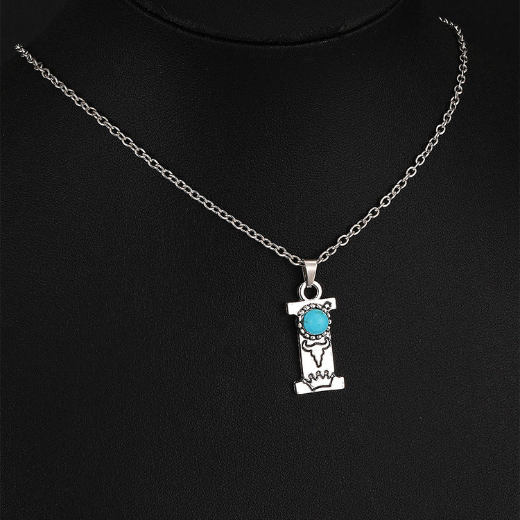 Wholesale Bohemian style English letter necklace