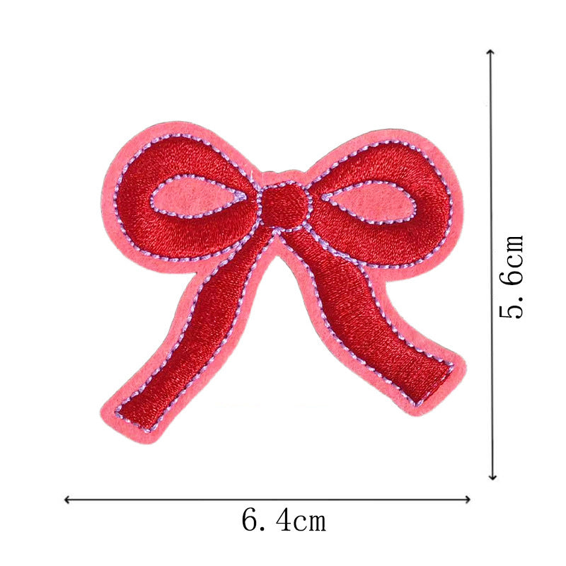 Wholesale 9 Piece Butterfly Bow Embroidered Patches Trendy DIY Fashion Accessory For Clothing Bags Hats Towels Gift Boutique Resale