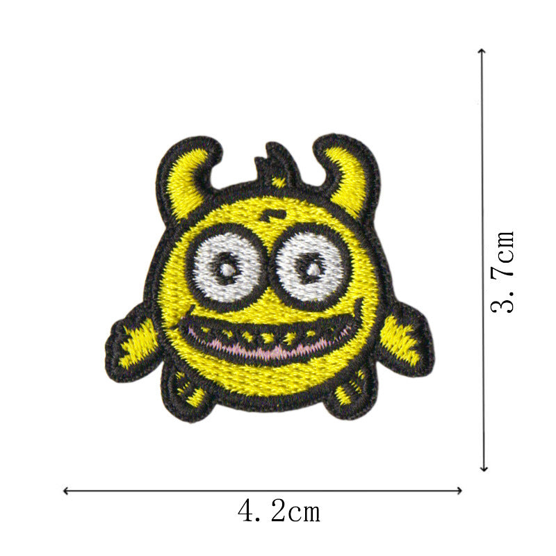 Wholesale 9 Piece Monster Graffiti Embroidered Patches For DIY Clothing Bags Iron On Decorative Fashion Gift