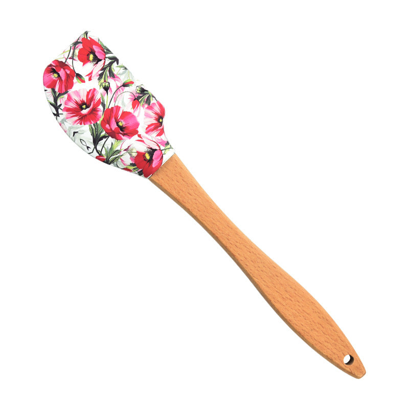 Wholesale Medium Spatula Wooden Handle Baking Tool