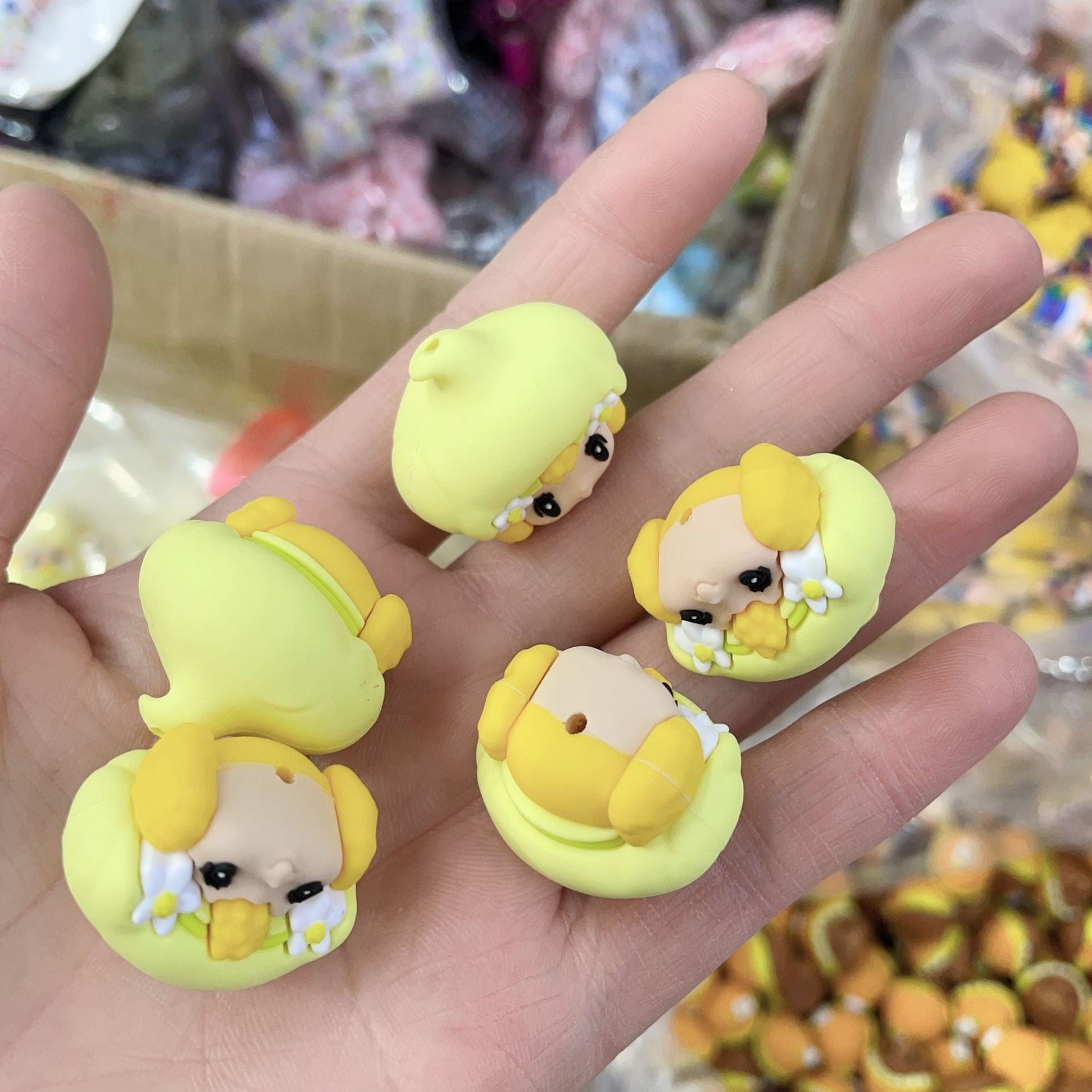 Wholesale Mixed batch live streaming hot selling soft rubber strawberry little girl DIY bead OLY Exclusive