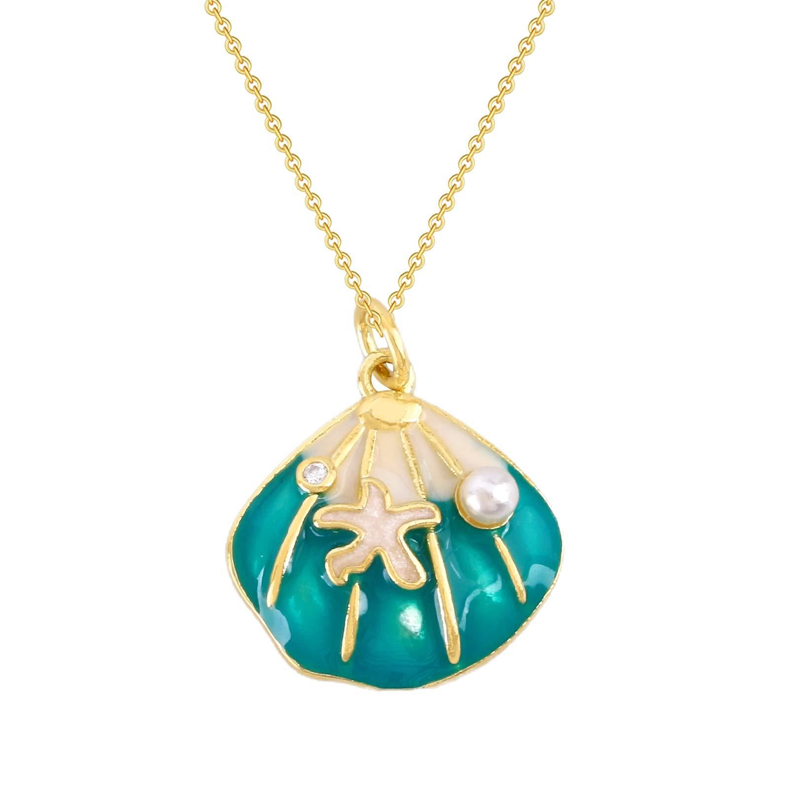 Wholesale Stylish Gold Plated Copper Evil Eye Square Pendant Necklace Jewelry Accessory