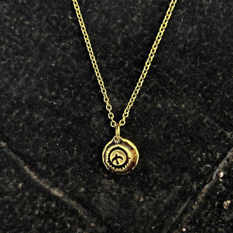 Wholesale Flying Bird Titanium Steel Necklace Hip-Hop Style Sweater Chain