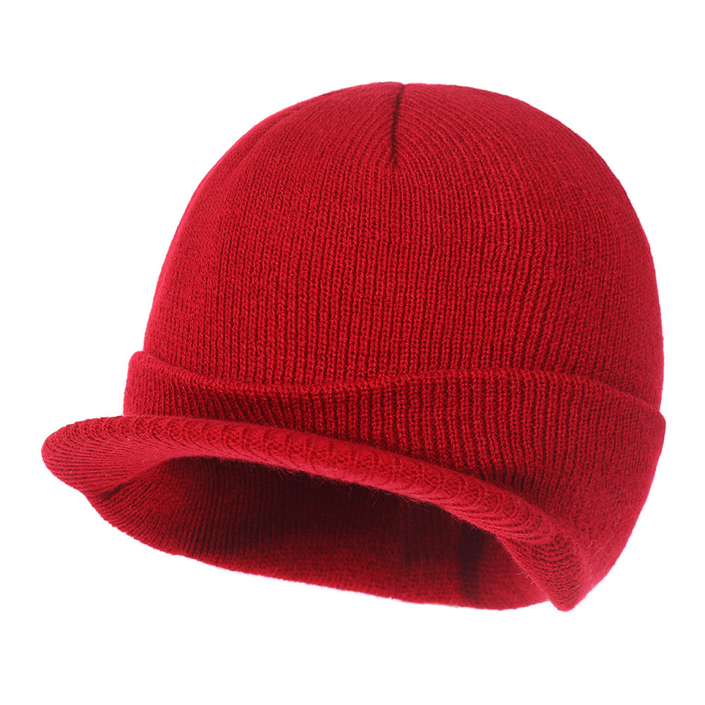 Wholesale Autumn and Winter Warm All-match Wide Brim Cap Beanie