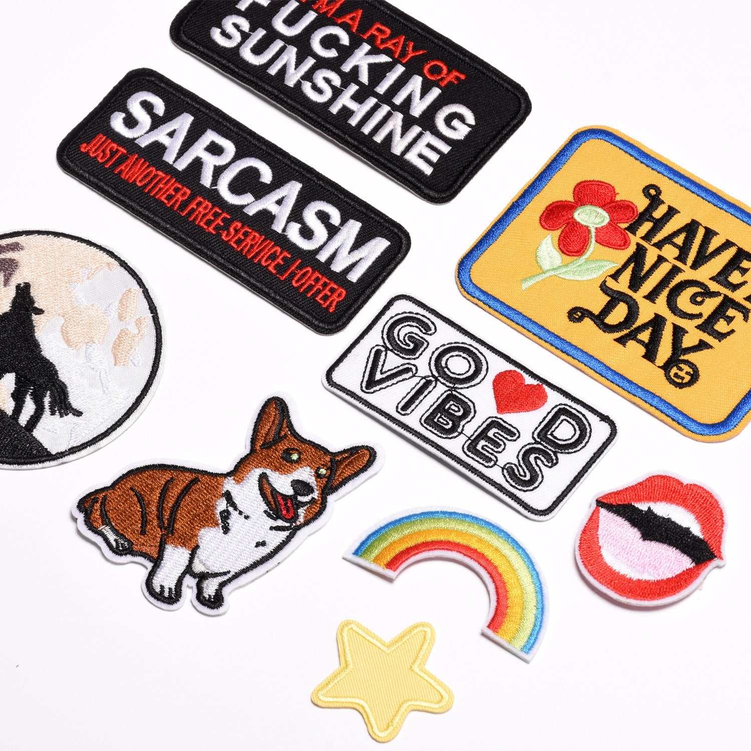 Wholesale Trendy Cartoon Embroidery Patch Decorative Cloth Patch For Clothing Repair Gift Boutique Resale Accessory