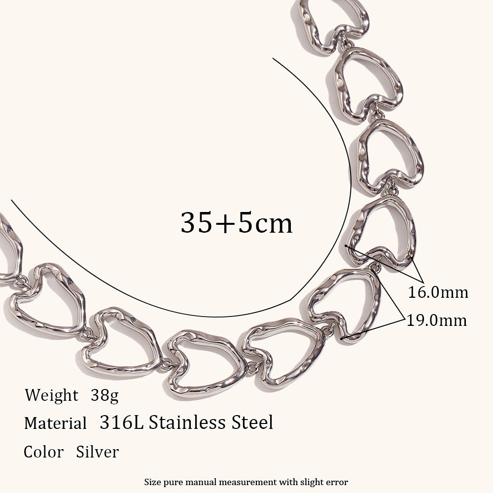 Wholesale Cast Love Stainless Steel Gold Plated Handmade Chain Bracelet