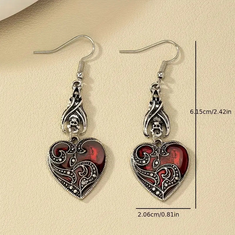Wholesale  Women' s Alloy Gothic Dark Bat Earrings