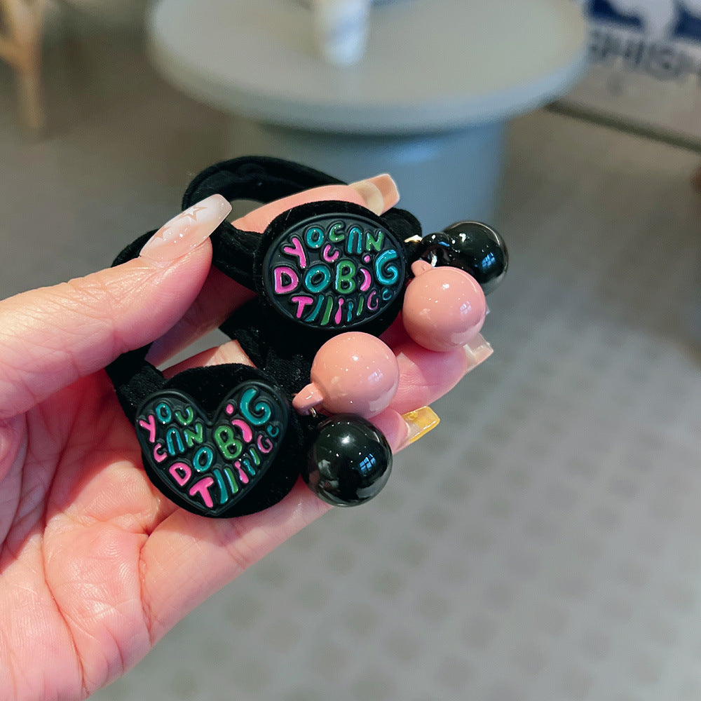 Wholesale Colored Alloy Letter Love Towels and Hair Ropes