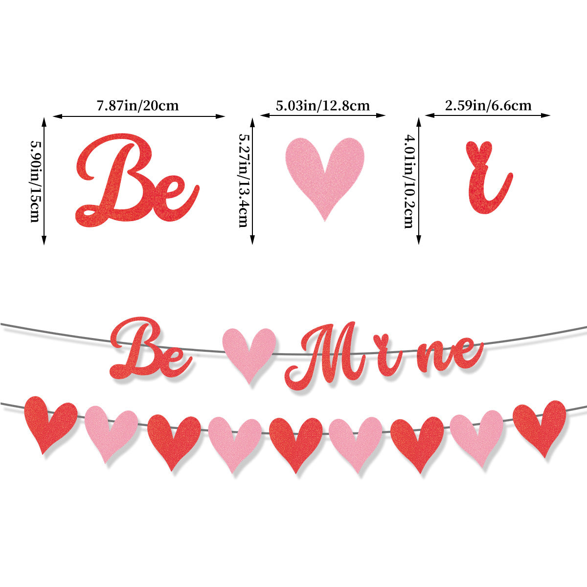 Wholesale Valentine's Day Proposal, Wedding Party Decoration, Happy Valentine's Day Paper Banners