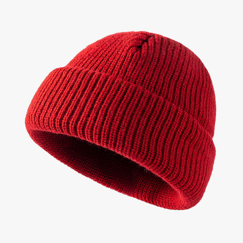 Wholesale Autumn and Winter Knitted Hats Woolen Hats Warm and Brimless Cold Hats