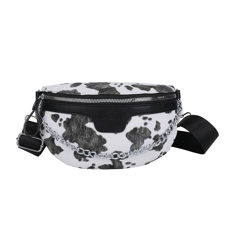 Wholesale Summer High-End Bag Retro Cow Pattern Chest Bag