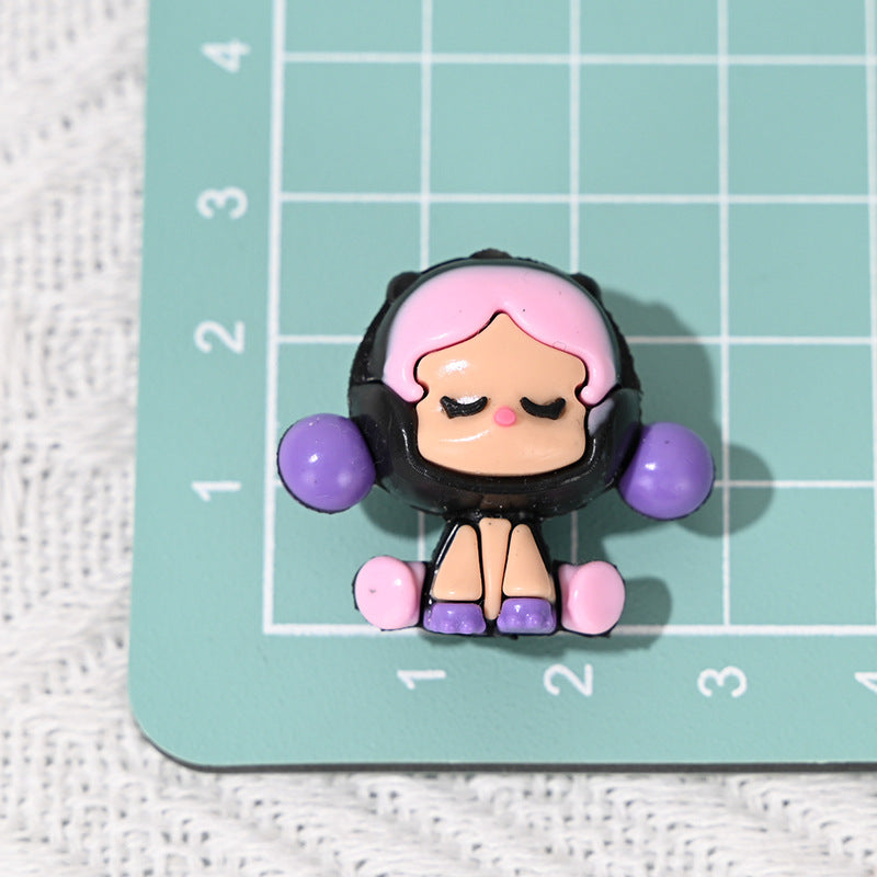 Wholesale 5pcs/pack With holes cartoon cute able rubber beads diy OLY Exclusive