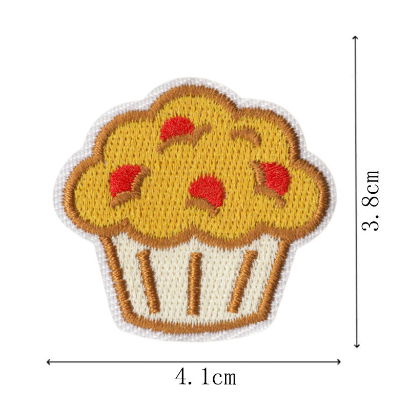 Wholesale Polyester Cotton Embroidered Cherry Patch Set Iron On Sew On Decorative Accent For ets School Uniforms And Bags