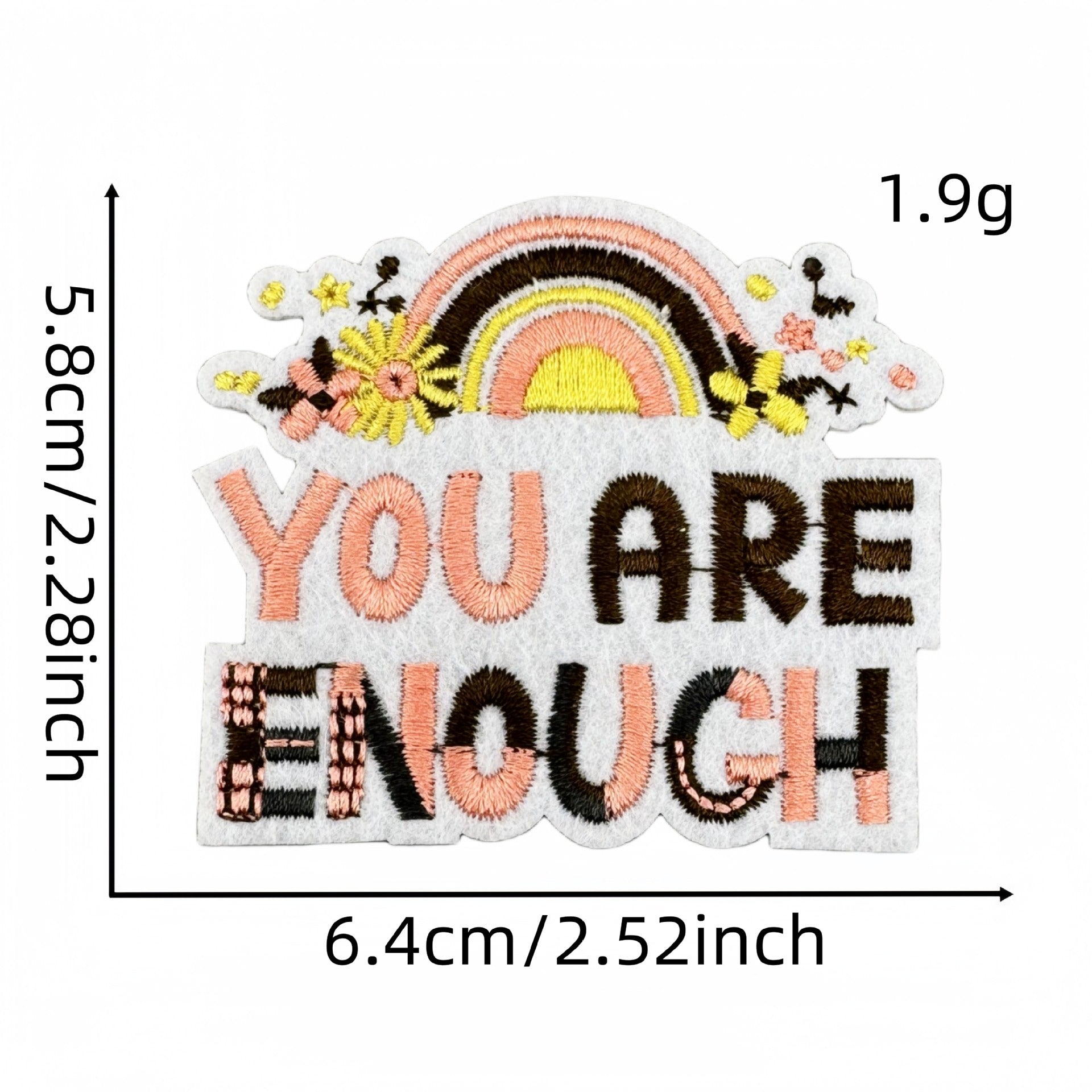 Wholesale Colorful English Letter Embroidered Iron On Patch Stylish Backpack Travel Decoration Gift