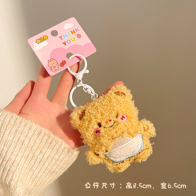 Wholesale Cute cartoon plush keychain