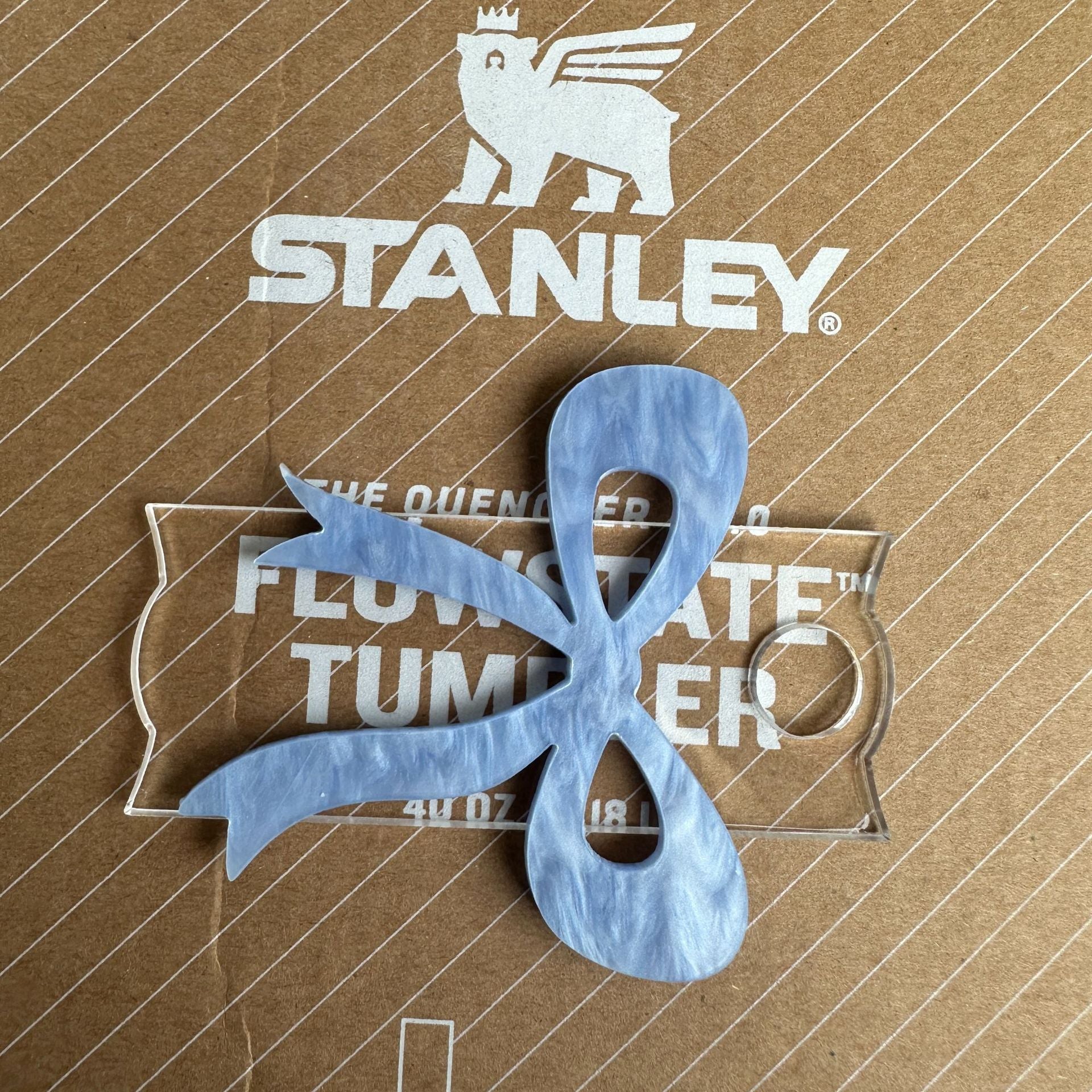 Wholesale Bow Water Ripple Tumbler Tag 40oz Ice Cup 2nd Generation Cup Lid Label