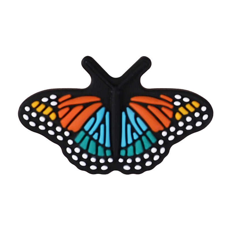 Wholesale 20pcs  Cartoon butterfly silicone beads  Focal Beads