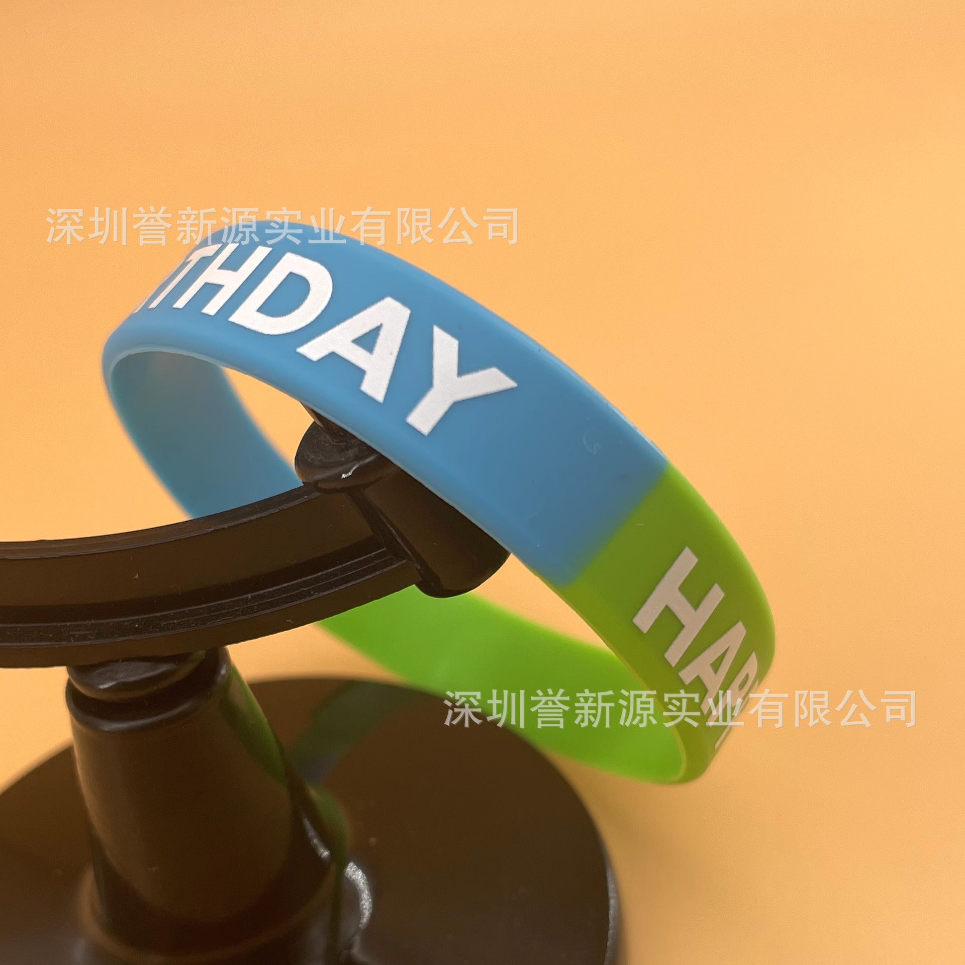 Wholesale 10pcs Party Silicone Happy Day Rainbow Rubber Wristband Bracelet